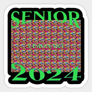 2024 Grad-Congratulations Visionary Hidden 3D Sticker